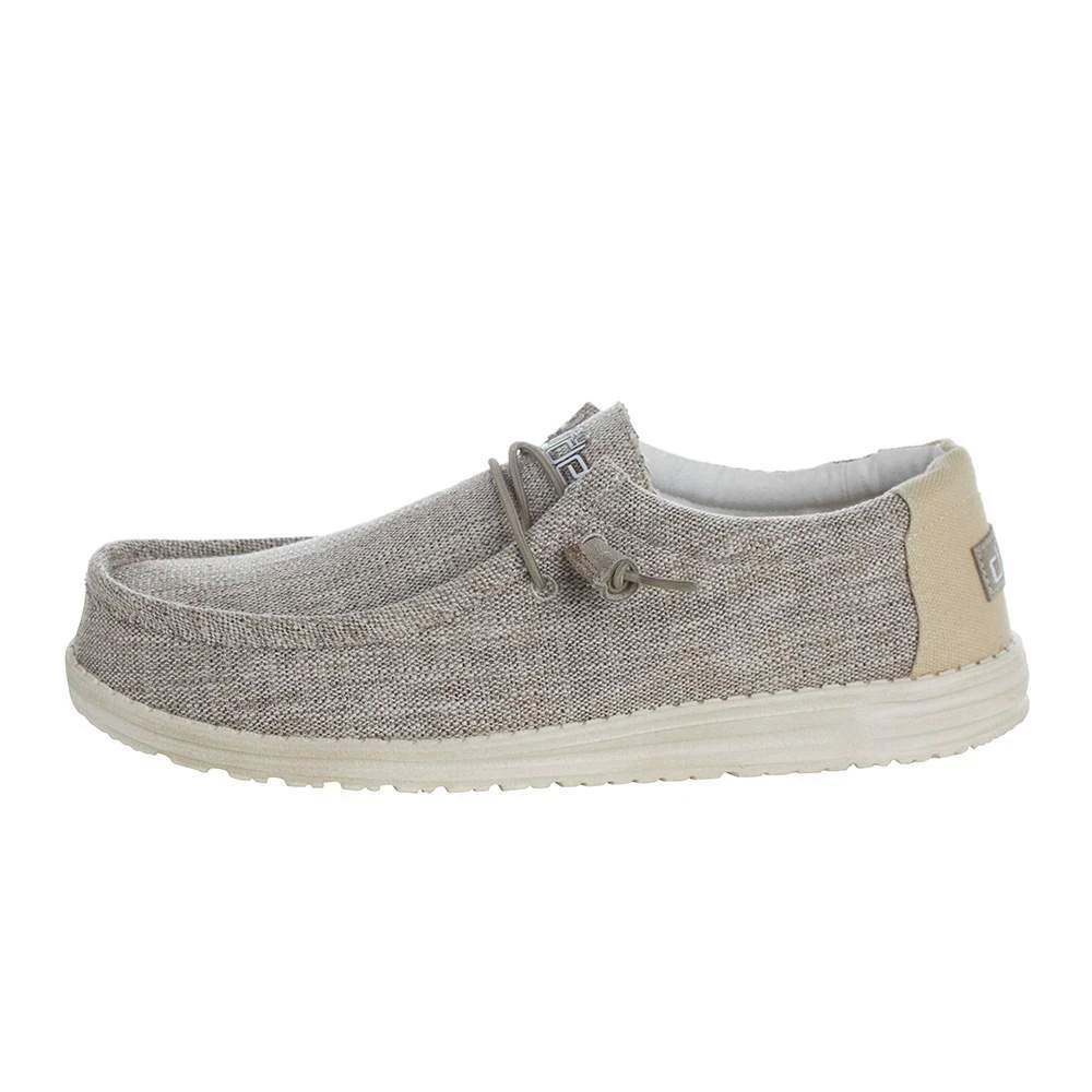 Heydude Men`s Hey Dude Wally Woven Beige Casual Shoe - Image 3
