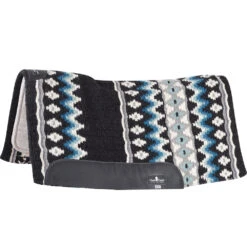 Classic Contour Wool Top Felt 32 X 34 Saddle Pad Black/Seafoam