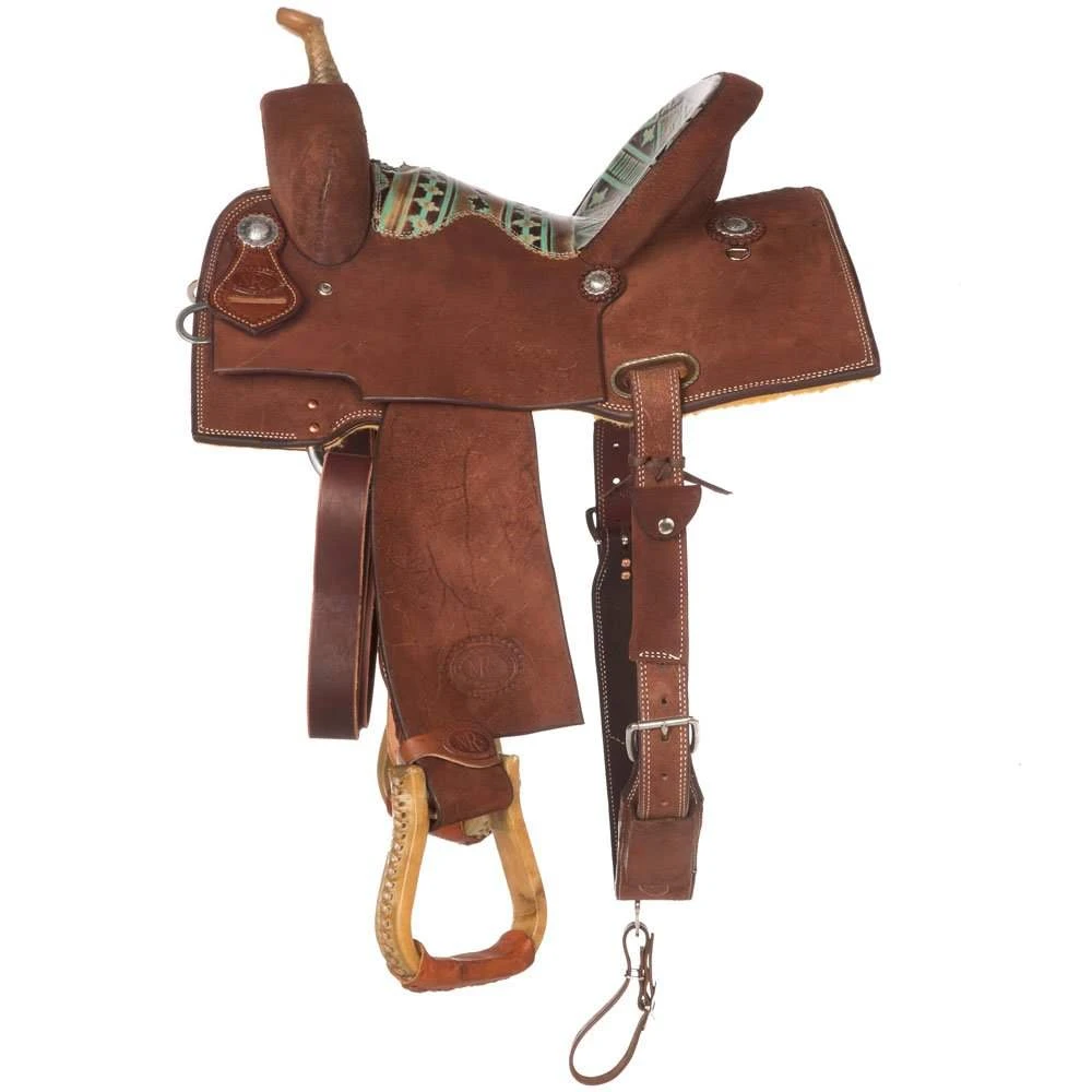 Nrs Competitors NRS Competitor Series Chocolate Youth Roughout Barrel Racing Saddle - Image 2
