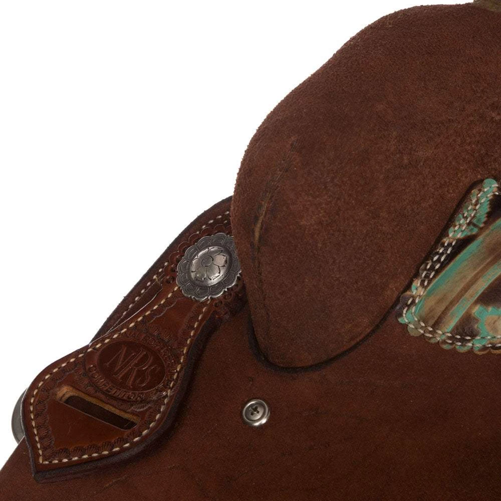 Nrs Competitors NRS Competitor Series Chocolate Youth Roughout Barrel Racing Saddle - Image 5