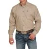 Cinch Men's Tan Long Sleeve Button Down