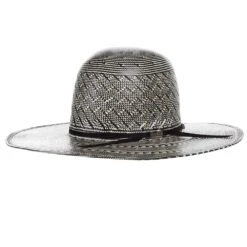 American Hats AHC 6210 Fancy Vent Ivory 4 1/4in. Brim Round Oval Open Crown Cowboy Hat