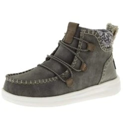 Heydude Women`s Hey Dude Eloise Recycled Leather Granite Casual