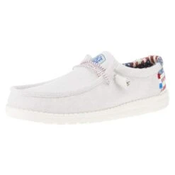 Heydude Men's Hey Dude Wally Patriotic Off White Casual