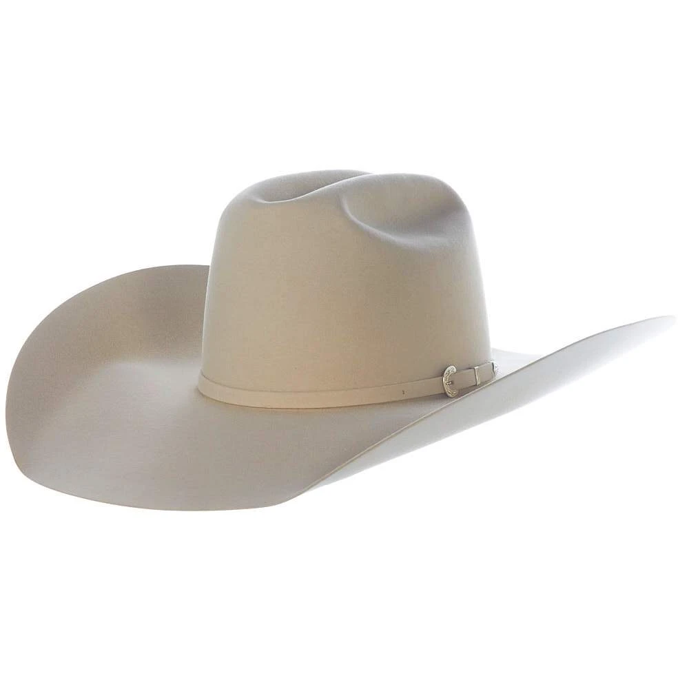 American Hats 40X Bone Self Band 5in. Brim Open Crown Felt Cowboy Hat - Image 2