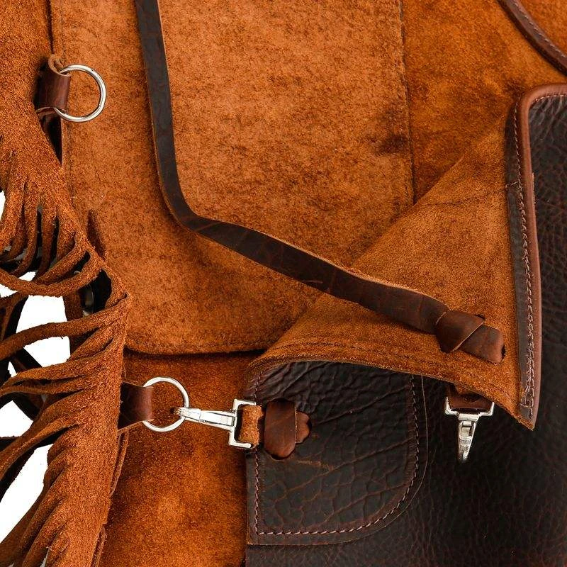 NRS Ranch Hand Brown Oiled Chinks - Image 5